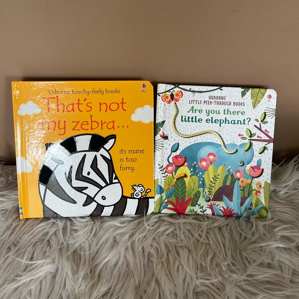 {Usborne} Children's Board Book Bundle Touchy-Feely & Little Peek-Through Books